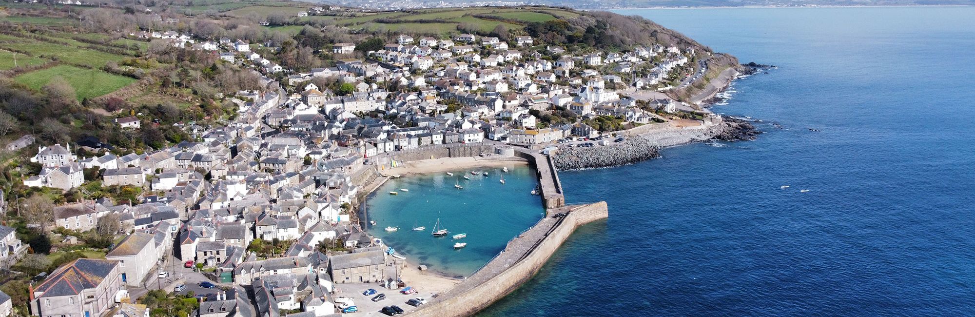 View of Mousehole in Cornwall